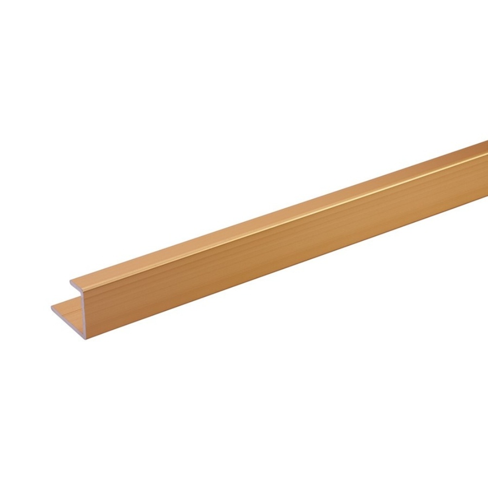 Cut out image of the Crosswater Brushed Brass Straight End Trim
